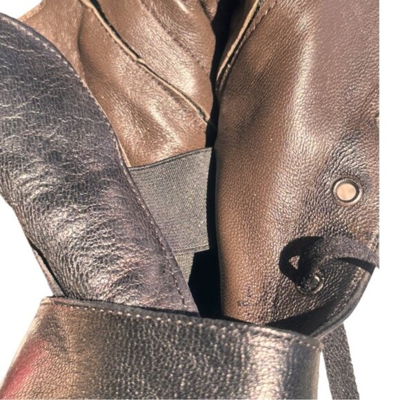 JP DAVID BLACK LEATHER ANKLE BOOT (SZ 37 - 6) (EUC) - Picture 8 of 10